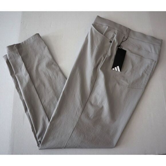 Adidas ADVR0856 Men's Sz 34/30 Gray Slim Fit 5-Pocket Golf Pants - Picture 11 of 11